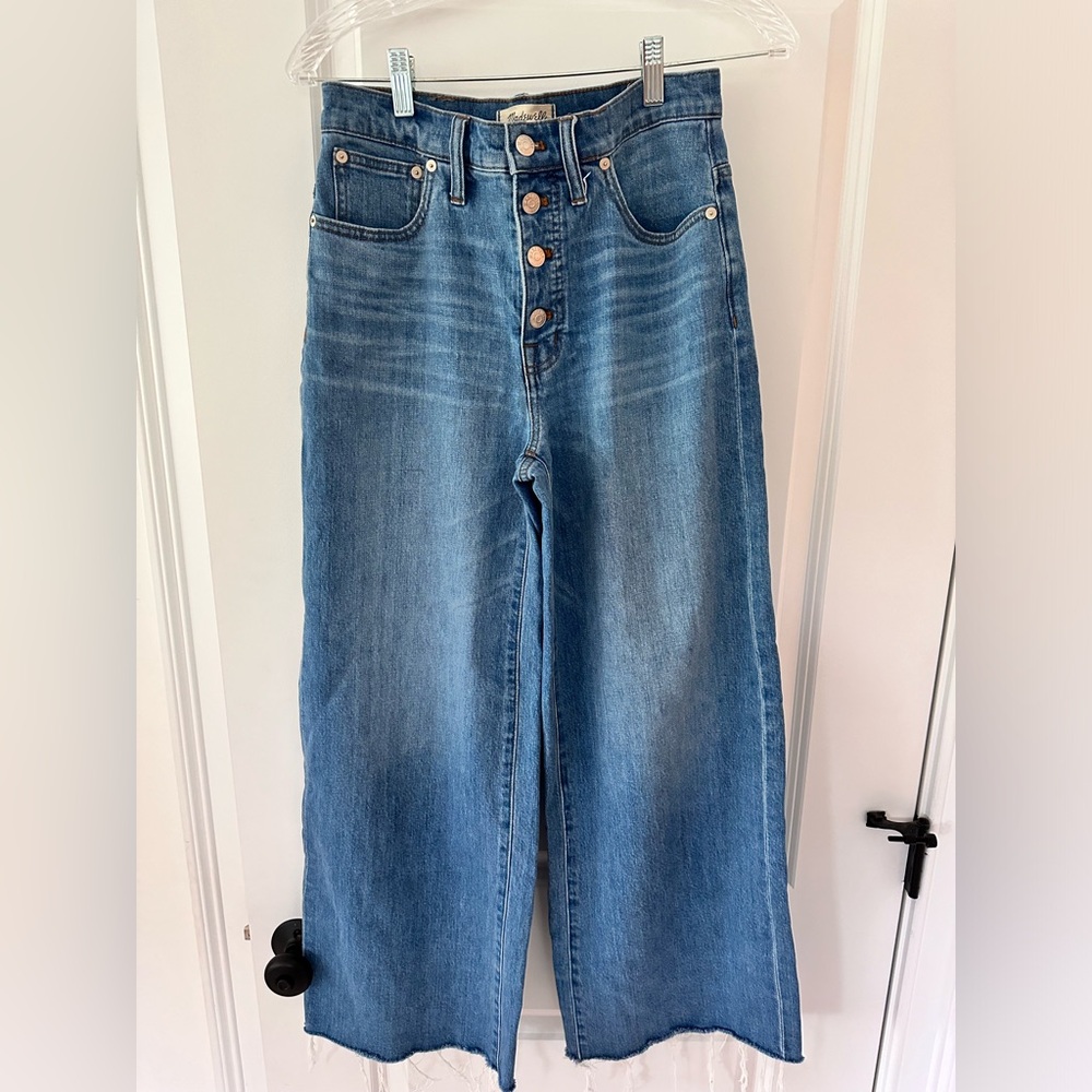 Madewell wide leg crop jeans